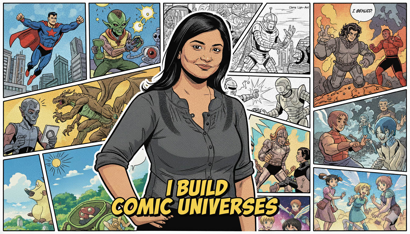 Saranya, I build comic universes